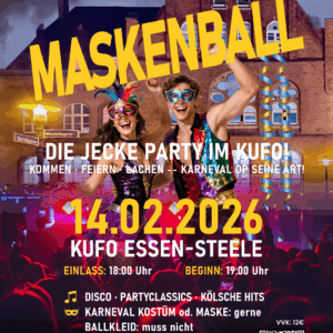 Essen-Steele Tanzt - Maskenball - Die jecke Party im KUFO