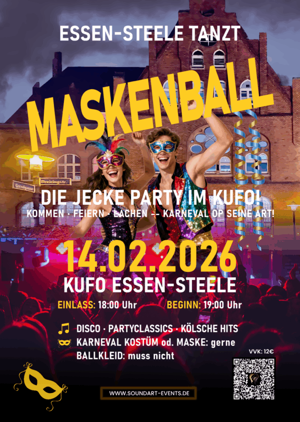 Essen-Steele Tanzt - Maskenball - Die jecke Party im KUFO