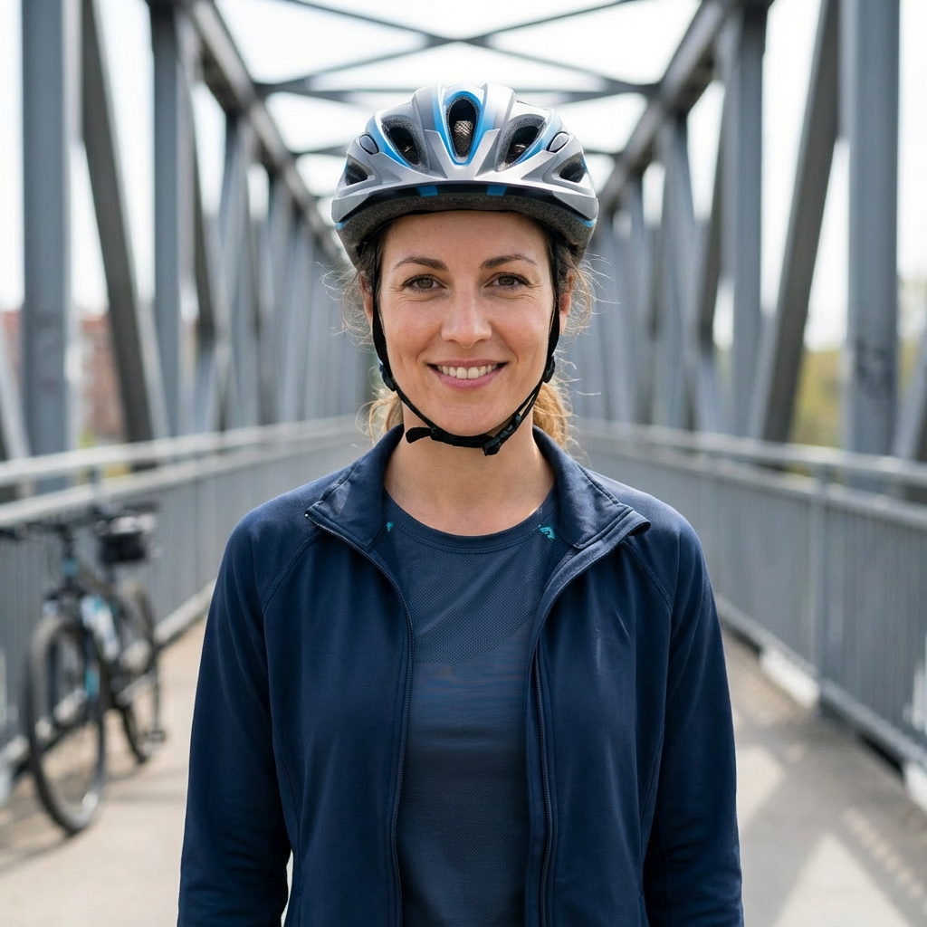 Djane Melanie von SoundArt.Events fährt gerne Fahrrad