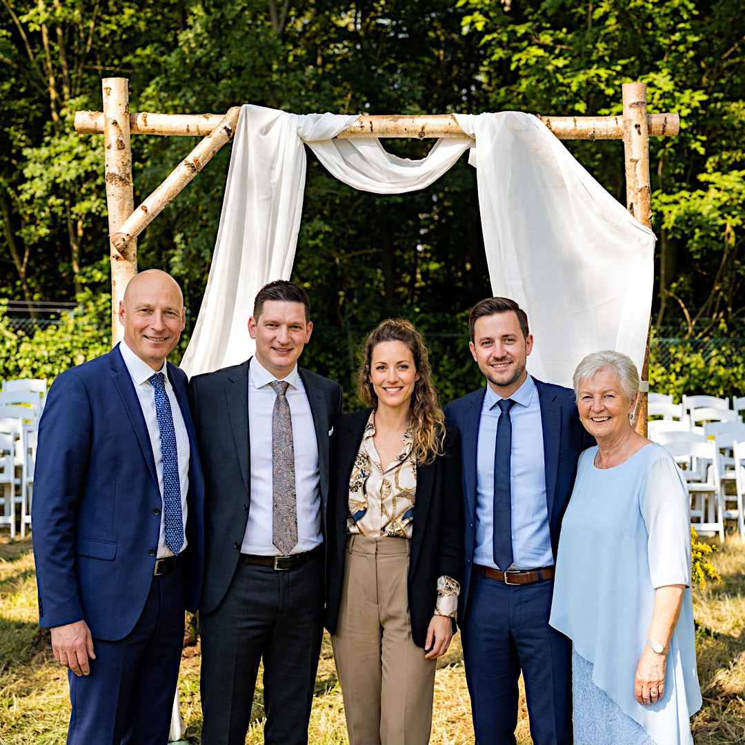 DJ Christian, DJ Markus, DJane Melanie, DJ Kevin und eine dritte Person